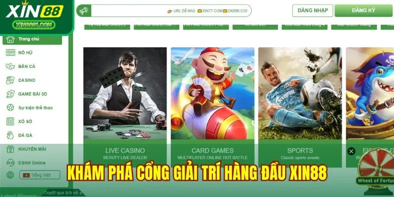 Khám phá cổng giải trí hàng đầu XIN88